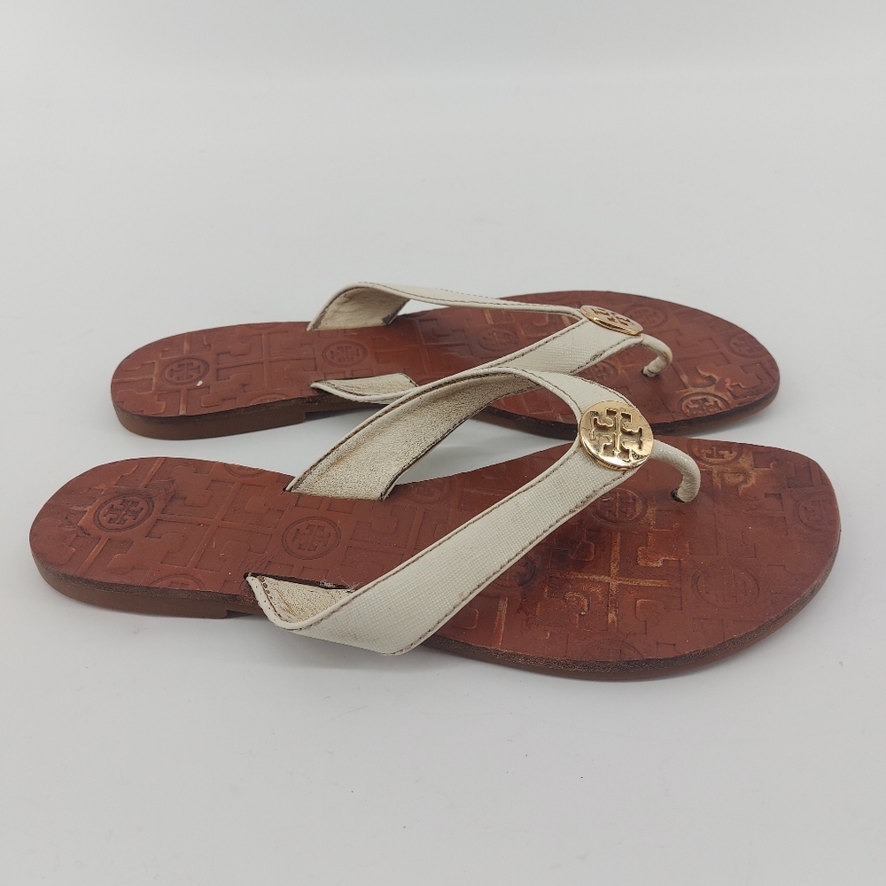 Tory Burch Thora 2 Patent Leather Flip Flops